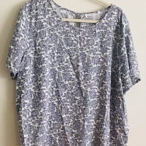 C & A yessica women floral blouse hi-low in EUR size 48/50